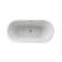Contemporary-Modern 59'' x 23'' Freestanding Soaking Acrylic Bathtub
