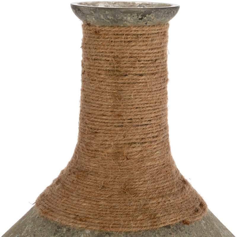 Glacia Transitional Sage, Tan Floor Vase