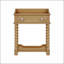 Table de chevet de style rétro avec tiroir et tablette ouverte, table de chevet avec pieds tournés et poignée en métal pour une élégance classique-528780303