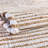 Square Kassandra Striped Hand Loomed Jute Area Rug in Beige-331536996