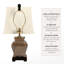 Lampe urne en porcelaine de Chine