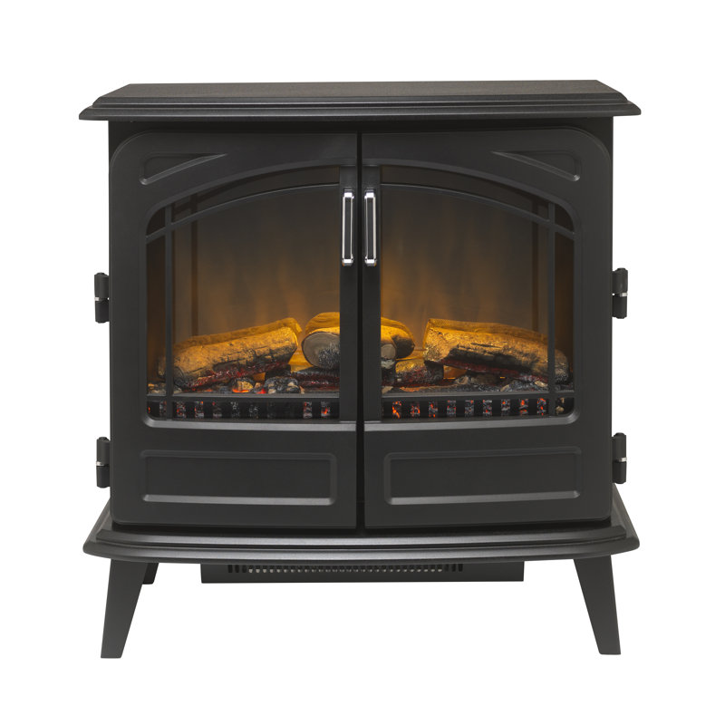 Dimplex Cassia Noir Large Optiflame Freestanding Electric Stove Fire, Black, 62 cm W