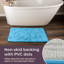 Lavish Home Set of 2 Memory Foam Bath Mats, Blue-197992111