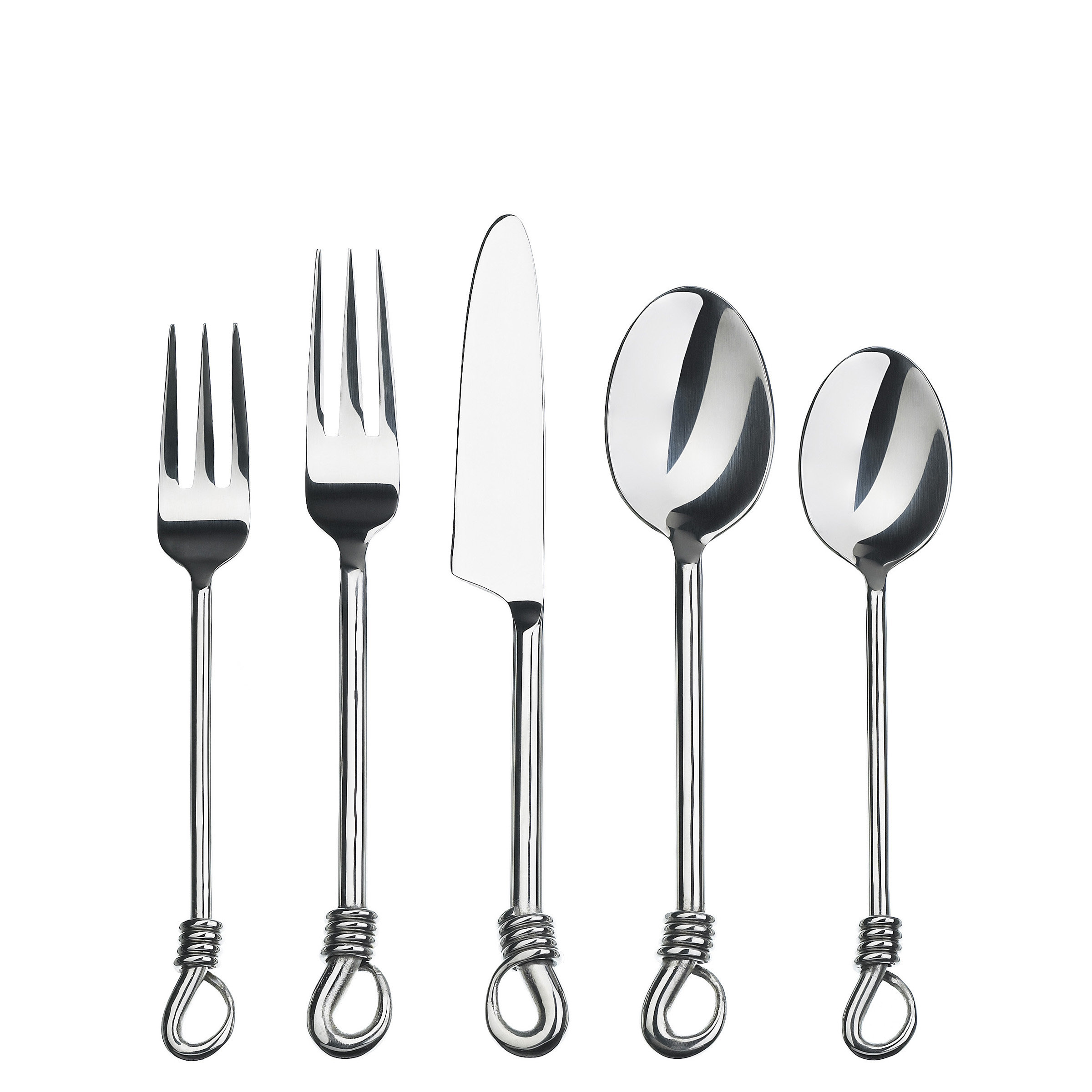Gourmet Settings Twist 20 Piece Flatware Set, Service for 4 & Reviews | Wayfair