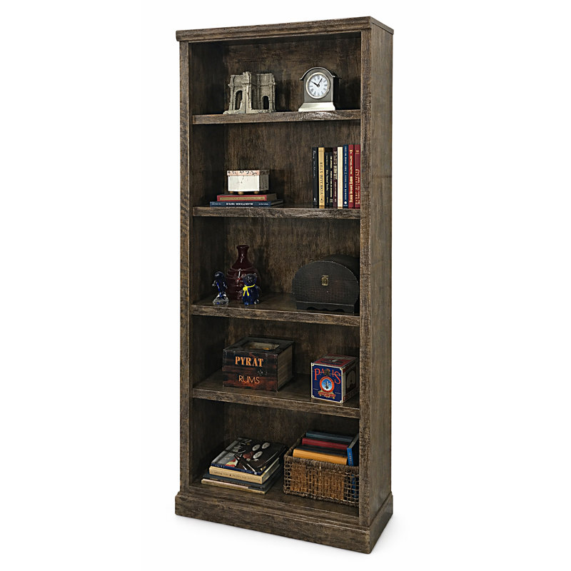 Bibliothèque standard en bois massif Irie H 72 "x l 32", Bois flotté rustique