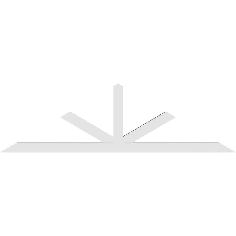 Support à pignon Saratoga, H 28 po x l 96 po (pas: 7/12), P 4 po x F 4 po, Signature uréthane