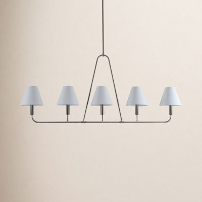 Mullen Lidia 5-Light 50"W Oversized Dimmable Linear Pendant