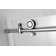 Coraline XL 48" W x 80" H Frameless Rectangle Sliding Shower Enclosure with Fixed Panel
