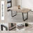 62.9-Inch Rectangular MDF Dining Table