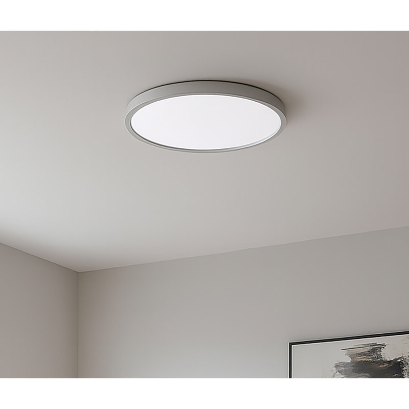 Edge - Round - 16'' LED Flush Mount - White, White, 40 W