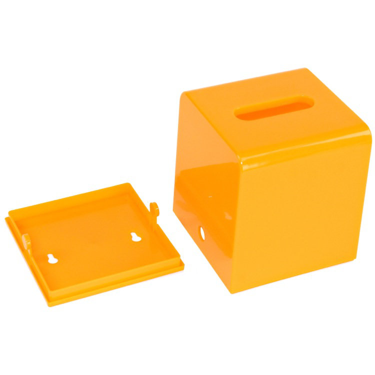 Leveille Tissue Box Cover, Orange