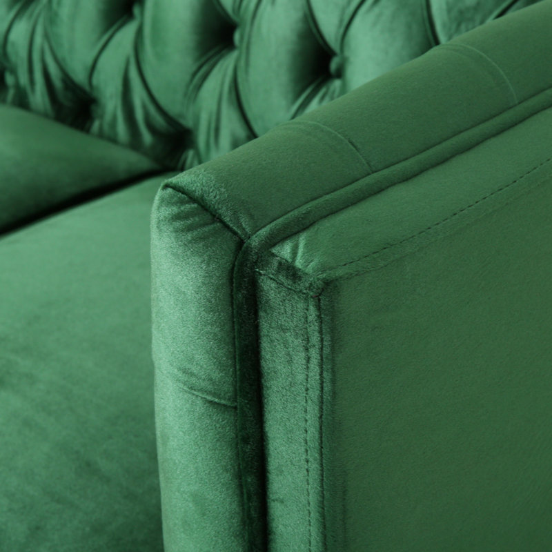 Causeuse Kokesh, Velours vert