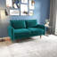 Anacapa 58" Velvet Round Arm Sofa Loveseat-1257670888