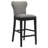 Upholstered Counter Stool with Solid Wood Frame-1869918942