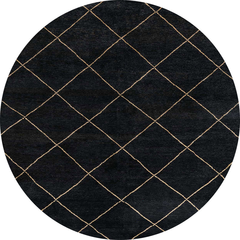 Tapis abstrait multicolore, Rond 8 pi