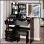 Table de coiffeuse polyvalente avec miroir à DEL de pointe et beaucoup de rangement-726365151