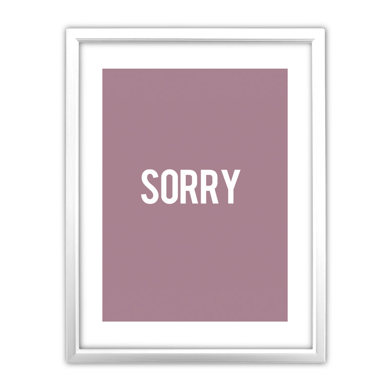 Single Picture Frame Print, White