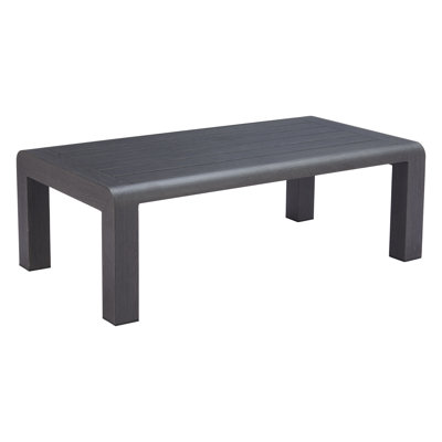 Table basse moderne pour salon Petite table d'appoint contemporaine en aluminium durable