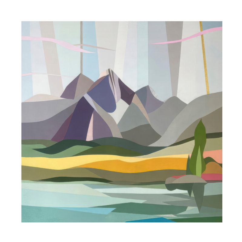 Art mural sur toile tendue - Melba Browne «Sierra’s Side Side» pour décoration de salon, de chambre à coucher ou de bureau - 24 x 24