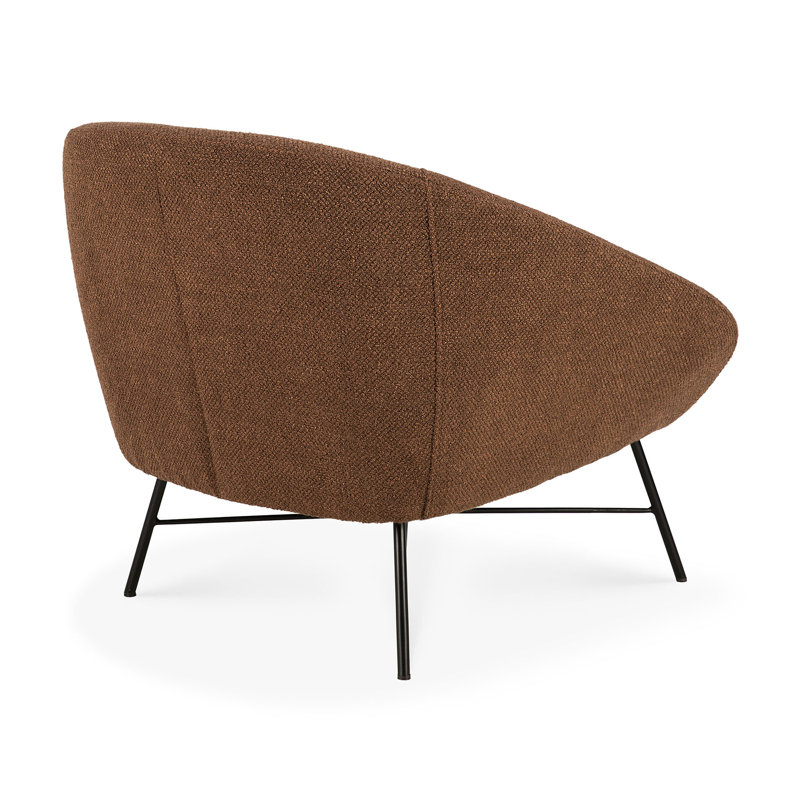 Barrow Barrel Chair, Copper Polyester Blend