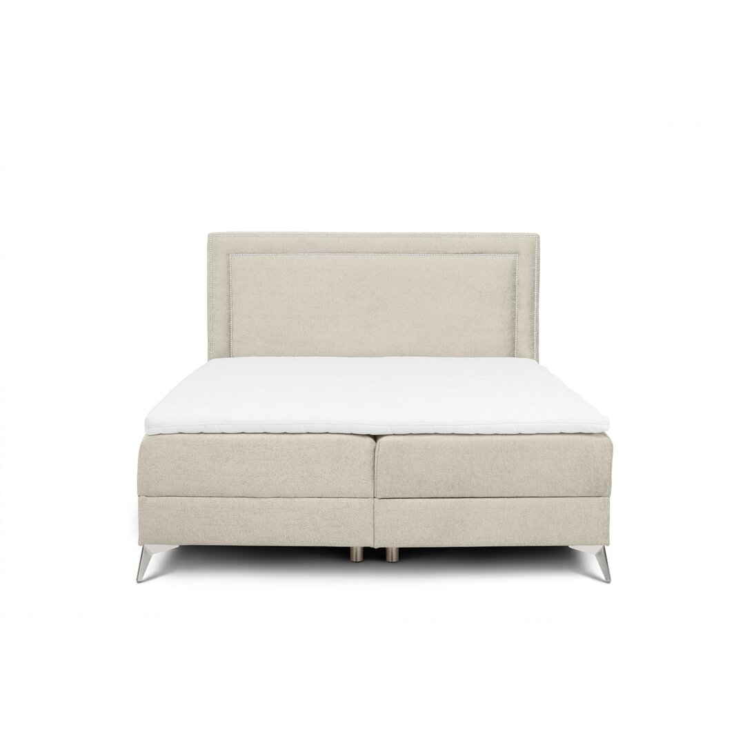 Boxspringbett Hafsah mit Topper und Bettkasten