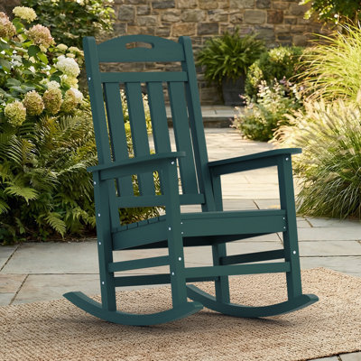 Outdoor Patio Rockers HDPE Rocking Chair Patio Chair Rocking Adirondack Chair