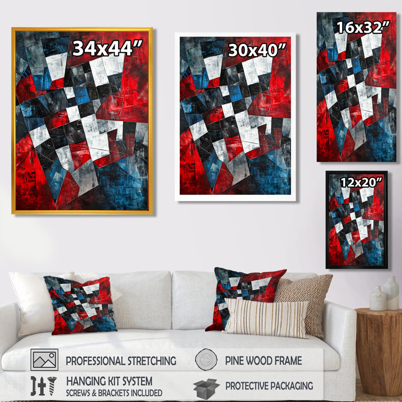 Obaza - Fashion Wall Art, Black, Floater Framed Print, 20" H x 12" W