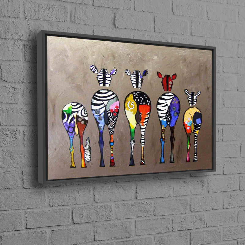 Print on Canvas, 20 cm H x 30 cm W, Black Floater Framed