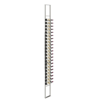 Indurial 21-Bottle Single-Sided Floor-to-Ceiling Wine Rack Kit in Gunmetal – Up to 10' Ceilings