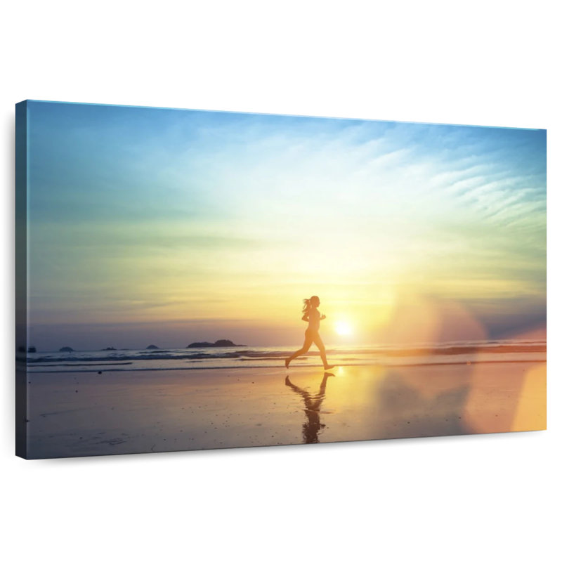 Sireci Sunset Running, 8" H x 12" W