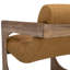 Chaise d'appoint rembourrée en moutarde et frêne naturel Bridges-1017701680