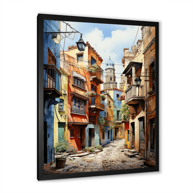 Wyatte coloré, Mexique, Oaxaca, surréalisme, III, Cadre photo noir, H 44 po x l 34 po x P 1,5 po