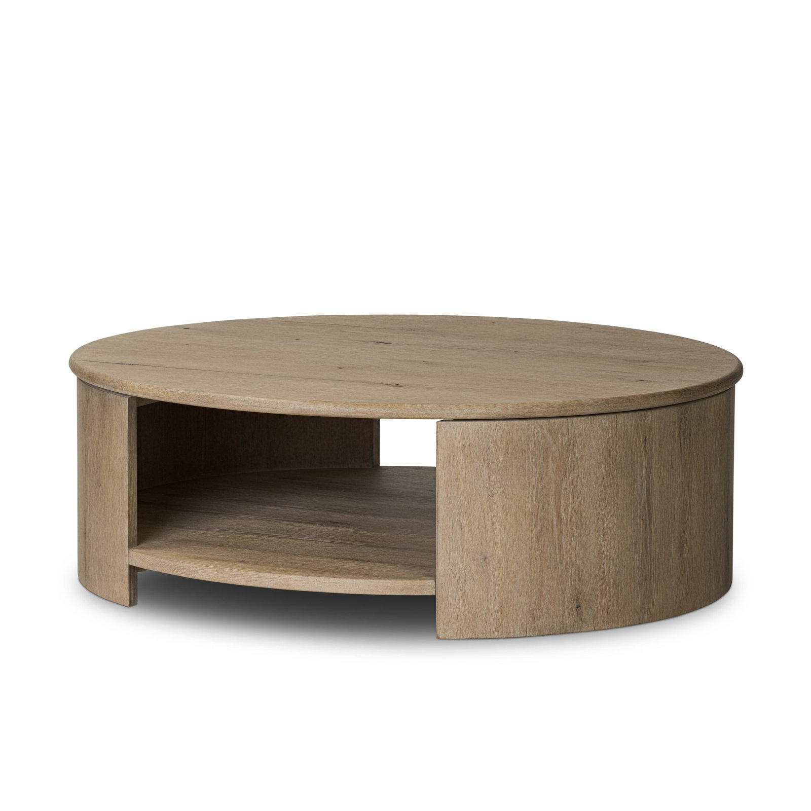 Lovella Solid Wood Single Coffee Table, Drifted Oak