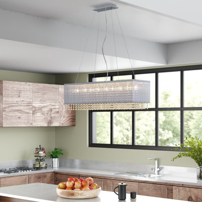 Willa Arlo Interiors Natalia 9 - Light Kitchen Island Pendant & Reviews 