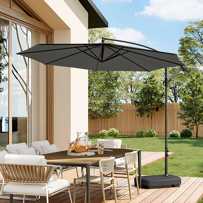 Ashleigh 300cm Tilt Cantilever Parasol, Red