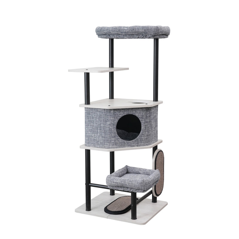 Arbre à chat 54 "avec condos et patins à griffer PetPals