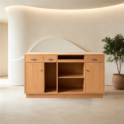 Bureau de réception avec tiroir de rangement verrouillable, aucun assemblage requis, comptoir avant pour salon, magasin de vêtements, bureau et commerce de détail