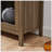 Modern Retro-Style Wooden Storage Cabinet With Adjustable Glass Partitions And High Arched Design, Ideal For Multi-Functional Kitchen Use-1120119077