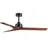 52"  Lowe Profile Black Ceiling Fan without Light