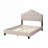 Upholstered Platform Bed, Contemporary Bedroom Furniture, Warm Brown Tufted Full Size Adjustable Headboard Bedframe