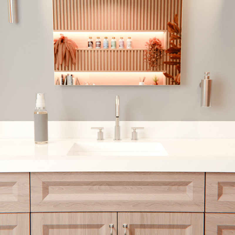 Robinet de salle de bain Waltz, Nickel brossé