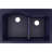 Quartz Luxe 33" L x 22" W Double Basin Drop-In Kitchen Sink with Aqua Divide-35248337