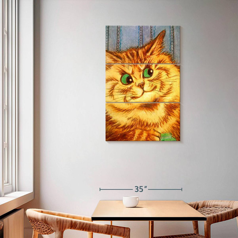 Brampt Quizzical Cat, 57" H x 36" W