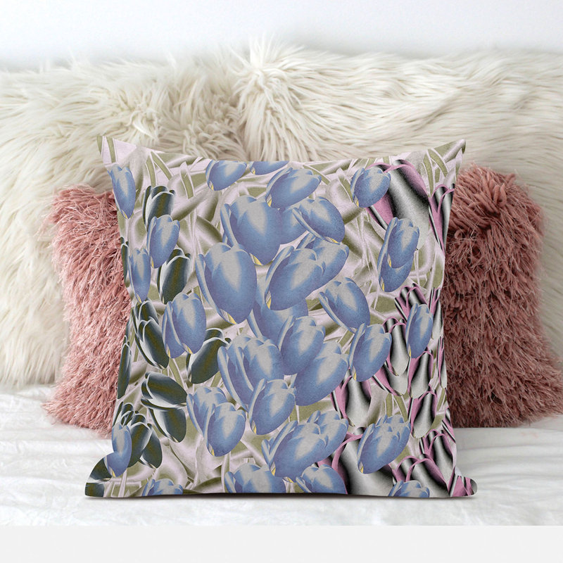 Housse et insert de coussin décoratif intérieur / extérieur en mélange de polyester, 20 po x 20 po