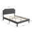 Kempst Queen Size Bed Button Tufted Upholstered Adjustable Headboard, Strong Wood Slat Support Bed Frame, Gray-1678332821-1685376000