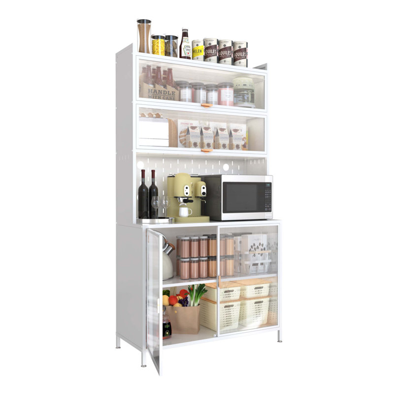Garde-manger de 73 po de hauteur, Blanc