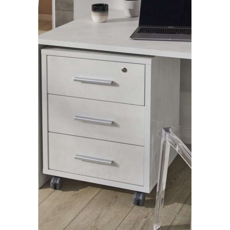Elies 3 Drawer 51cm W Chest, Oxide White