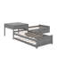 Lit plateforme simple en L avec lit gigogne et bureau-1728328659