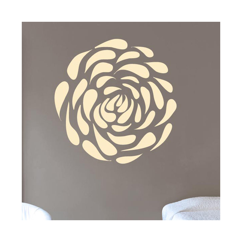 Plants & Flowers Wall Decal, Beige