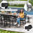 5-Piece Patio Dining Table Set,  Patio Furniture Set-1027359831